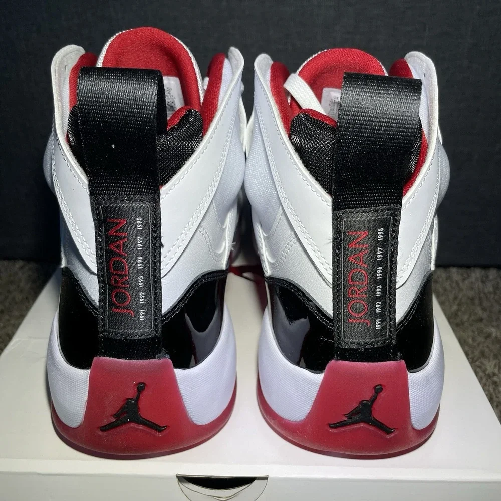 Air Jordan Two Trey Mens 11.5 White Black Red Nike Retro Basketball Shoes NEW